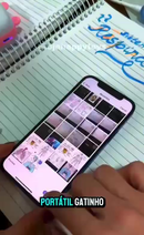 Mini Impressora Térmica Sem Fio Portátil Desenho Animado Foto Android/Ios Envio Imediato