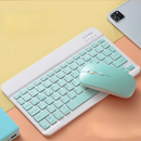 Kit Teclado e Mouse Bluetooth 5.2 Sem Fio Compatível PC Notebook Android iPhone Tablet Mac Smart TV