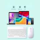 Kit Teclado e Mouse Bluetooth 5.2 Sem Fio Compatível PC Notebook Android iPhone Tablet Mac Smart TV
